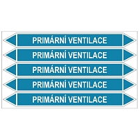 Značení potrubí, primární ventilace